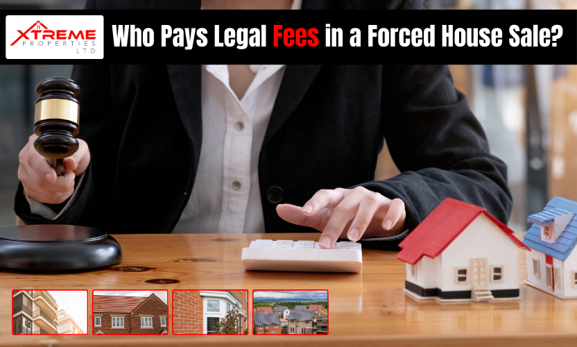 Who pays legal fees in a forced house sale in the UK